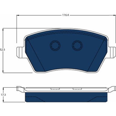 Bremsklötze VA Electric Blue | RENAULT Zoe 12 | GDB3332BTE Bremsklötze VA Electric Blue | RENAULT Zoe 12 | GDB3332BTE