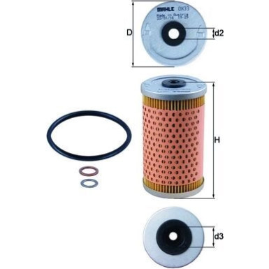 MAHLE Ölfilter | OX 33D