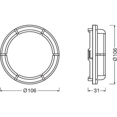 LEDCAP12 Kappe, Hauptscheinwerfer LEDriving® CAP
