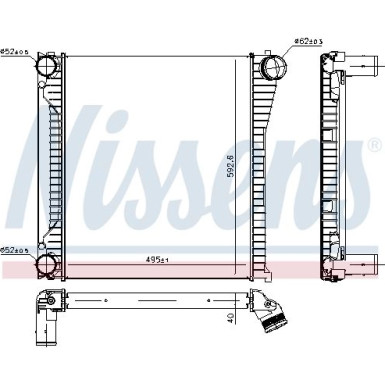 Ladeluftkühler PKW Range Rover III 02 FIRST FIT 96136