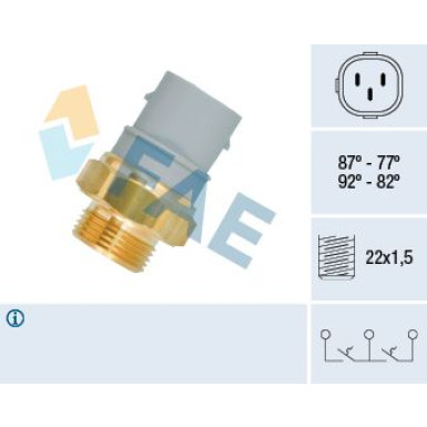 FAE Temperaturschalter, Kühlerlüfter 38160 FAE Temperaturschalter, Kühlerlüfter 38160