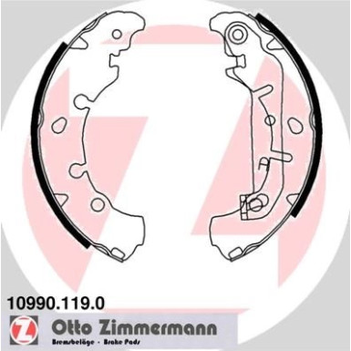 ZIMMERMANN Bremsbacken | 10990.119.0