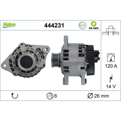 VALEO Generator 444231 VALEO RE-GEN AT