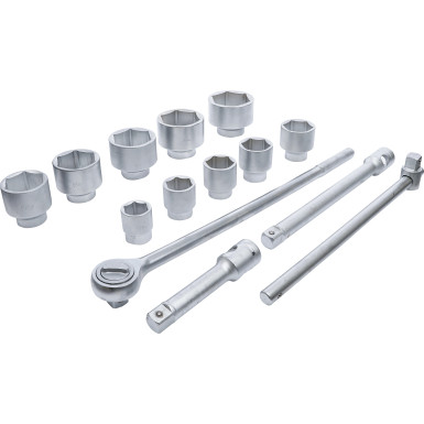 BGS Steckschlüssel-Satz Antrieb 25 mm (1 ) SW 36 - 80 mm 15-tlg BGS Do it yourself 15111