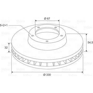 VALEO Bremsscheibe 197744