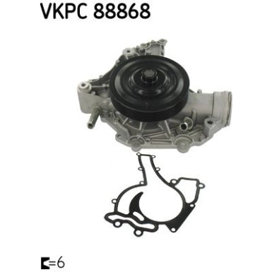 SKF Wasserpumpe VKPC88868