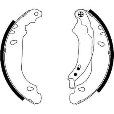 91053700 Bremsbackensatz 91053700 Bremsbackensatz