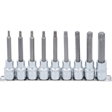 BGS Bit-Einsatz-Satz | Antrieb Innenvierkant 12,5 mm (1/2"""") | T-Profil (für Torx) | 9-tlg | 5177