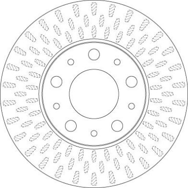 70 481 042 Bremsscheibe VA CITROEN JUMPER 2006 TRW SINGLE DF4771S