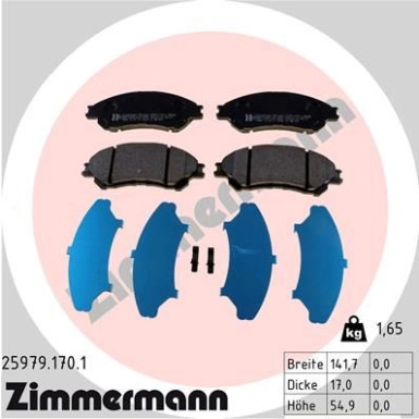 ZIMMERMANN Bremsbeläge
