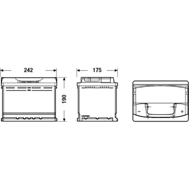 EXIDE Starterbatterie | EA640