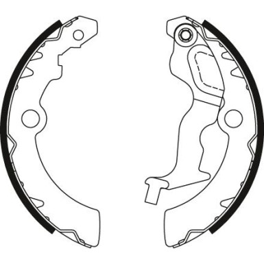 Bremsbackensatz | NISSAN PIXO 09 | GS8792