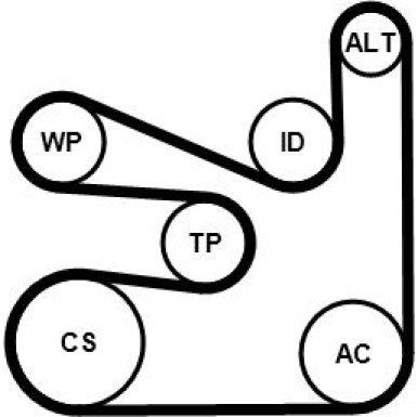 CONTINENTAL CTAM Keilrippenriemensatz 6PK1660K5
