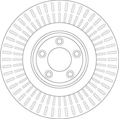 52 481 038 Bremsscheibe VA JAGUAR XJ,XF 08 TRW SINGLE DF6146S