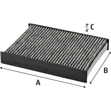 Innenraumfilter Renault Megane 16-, Scenic 16- Mit Aktivkohle | 715820 Innenraumfilter Renault Megane 16-, Scenic 16- Mit Aktivkohle | 715820