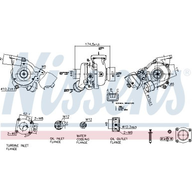 Nissens Turbo FORD Galaxy,Focus,C-Max 06 FACTORY NEW 93428