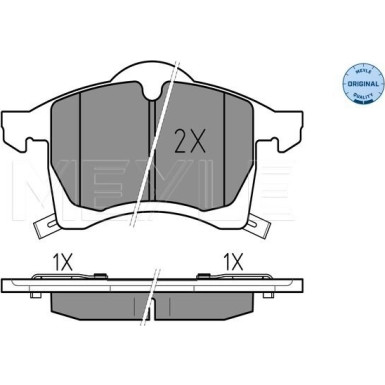 Bremsbelagsatz Opel P. Astra/Zafira 98- Mit Sensor | 025 230 5719/W