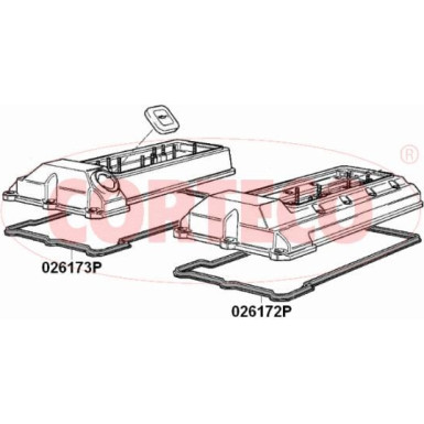 026173P Dichtung, Zylinderkopfhaube