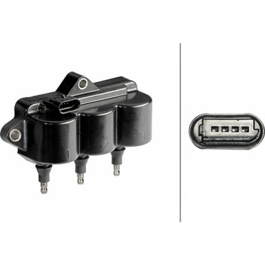 HELLA Zündspule 5DA 358 168-661