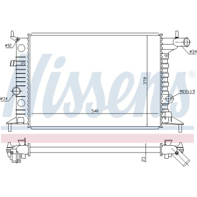 Wasserkühler PKW | OPEL Vectra B | 630681