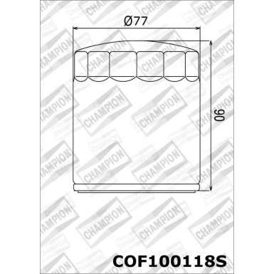 CHAMPION Ölfilter COF100118S