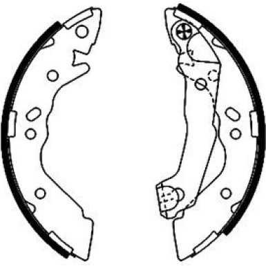 91056800 Bremsbackensatz 91056800 Bremsbackensatz