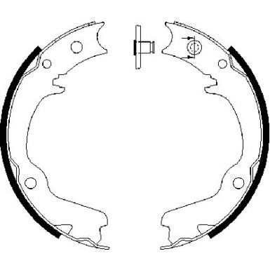 0 986 487 681 Bremsbackensatz, Feststellbremse