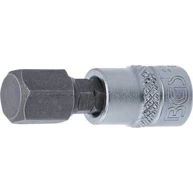 BGS Bit-Einsatz | Antrieb Innenvierkant 6,3 mm (1/4"""") | Innensechskant 10 mm | 2161-10