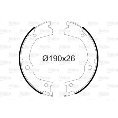 564174 Bremsbackensatz, Feststellbremse 564174 Bremsbackensatz, Feststellbremse