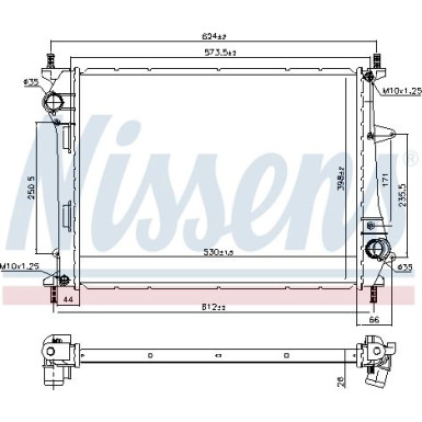 Wasserkühler PKW | Fiat Multipla 98 | 617867