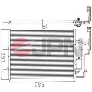 JPN Kondensator, Klimaanlage 60C9108-JPN JPN Kondensator, Klimaanlage 60C9108-JPN