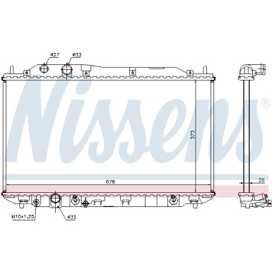 Wasserkühler PKW | HONDA CIVIC 1.3 HYBRID 06 | 68141