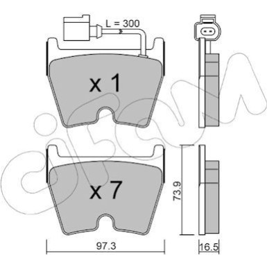 CIFAM Bremsbelagsatz, Scheibenbremse CIFAM Bremsbelagsatz, Scheibenbremse