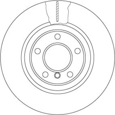 Bremsscheibe Bmw S. 5 10 TRW SINGLE DF6616S