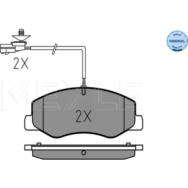 Bremsbelagsatz Renault T. Master 10- Mit Sensor | 025 251 7218/W