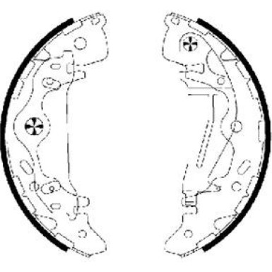 91065800 Bremsbackensatz 91065800 Bremsbackensatz