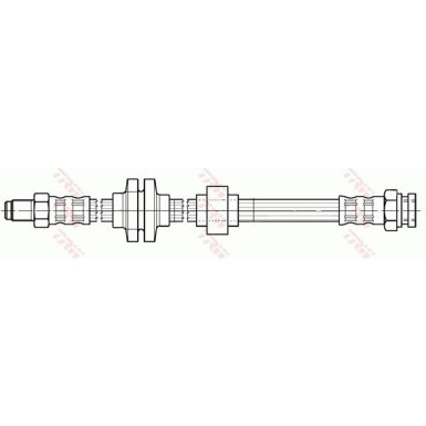 PHB600 Bremsschlauch HA | ALFA 166 98