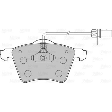 VALEO Bremsbeläge 598858