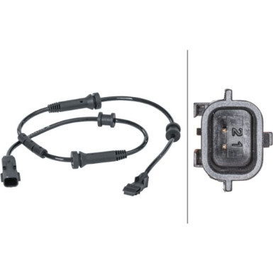 HELLA Sensor, Raddrehzahl | 6PU 012 679-671