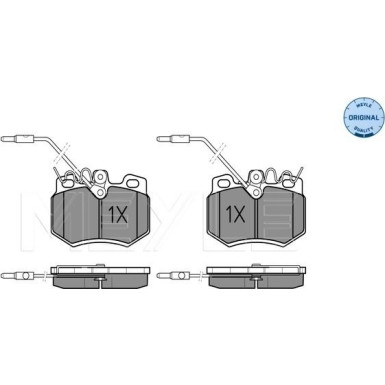 Bremsbelagsatz Citroen P. C15/Visa 84-97 Mit Sensor | 025 210 8017/W