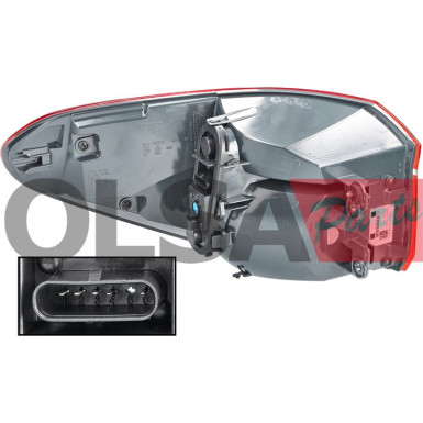 Heckleuchte A R LED ROT | BMW X1 F48 7,15-6,19 | 72212