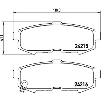 BREMBO Bremsklötze HA | MAZDA MPV 99-06 | P 49 042