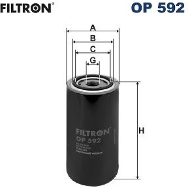 OP 592 Filter, Arbeitshydraulik