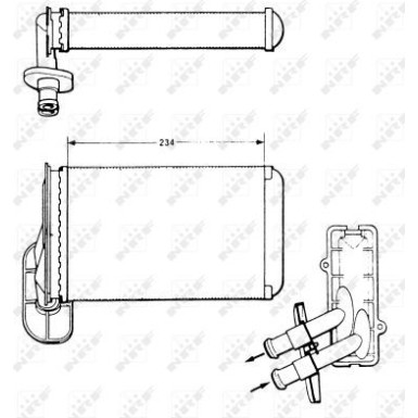 Wärmetauscher, Innenraumheizung EASY FIT 58622