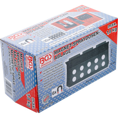 BGS Magnet-Spraydosen-Ablage | 210 mm | 67156