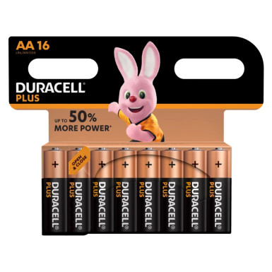 5000394141025 Duracell Plus AA (MN1500/LR6) CP16