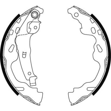 GS8480 Bremsbackensatz GS8480 Bremsbackensatz