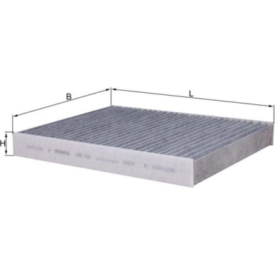 MAHLE Filter, Innenraumluft LAK 153