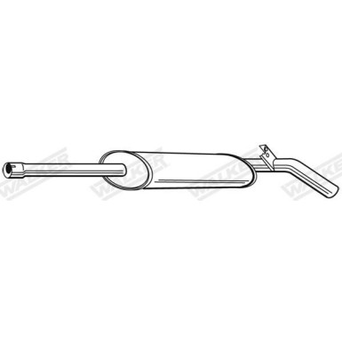 53 / Auspufftopf Mitte RENAULT Clio 1.2,1.6i 05 23041