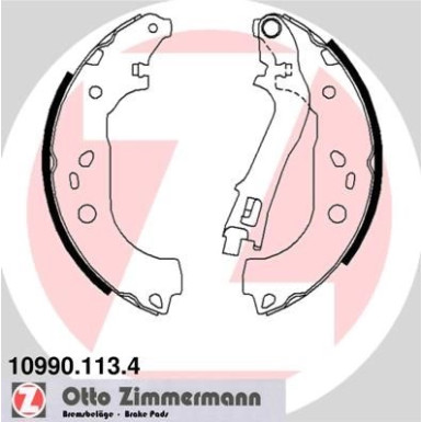 ZIMMERMANN Bremsbacken | 10990.113.4